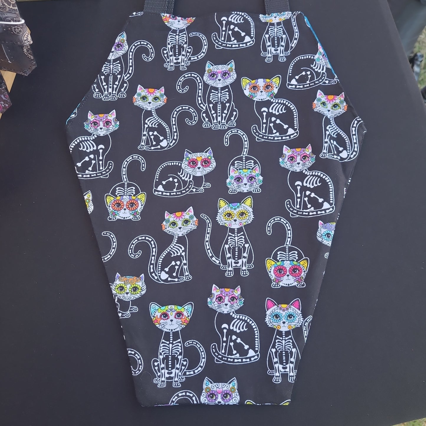 Coffin shaped tote bag